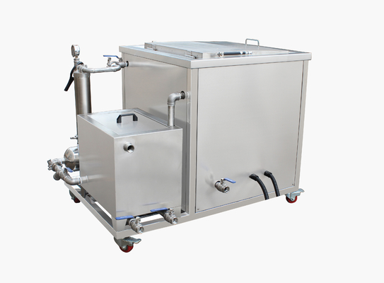 Double Tank Custom Ultrasonic Cleaner For Carburetors / Machine Parts Rinsing